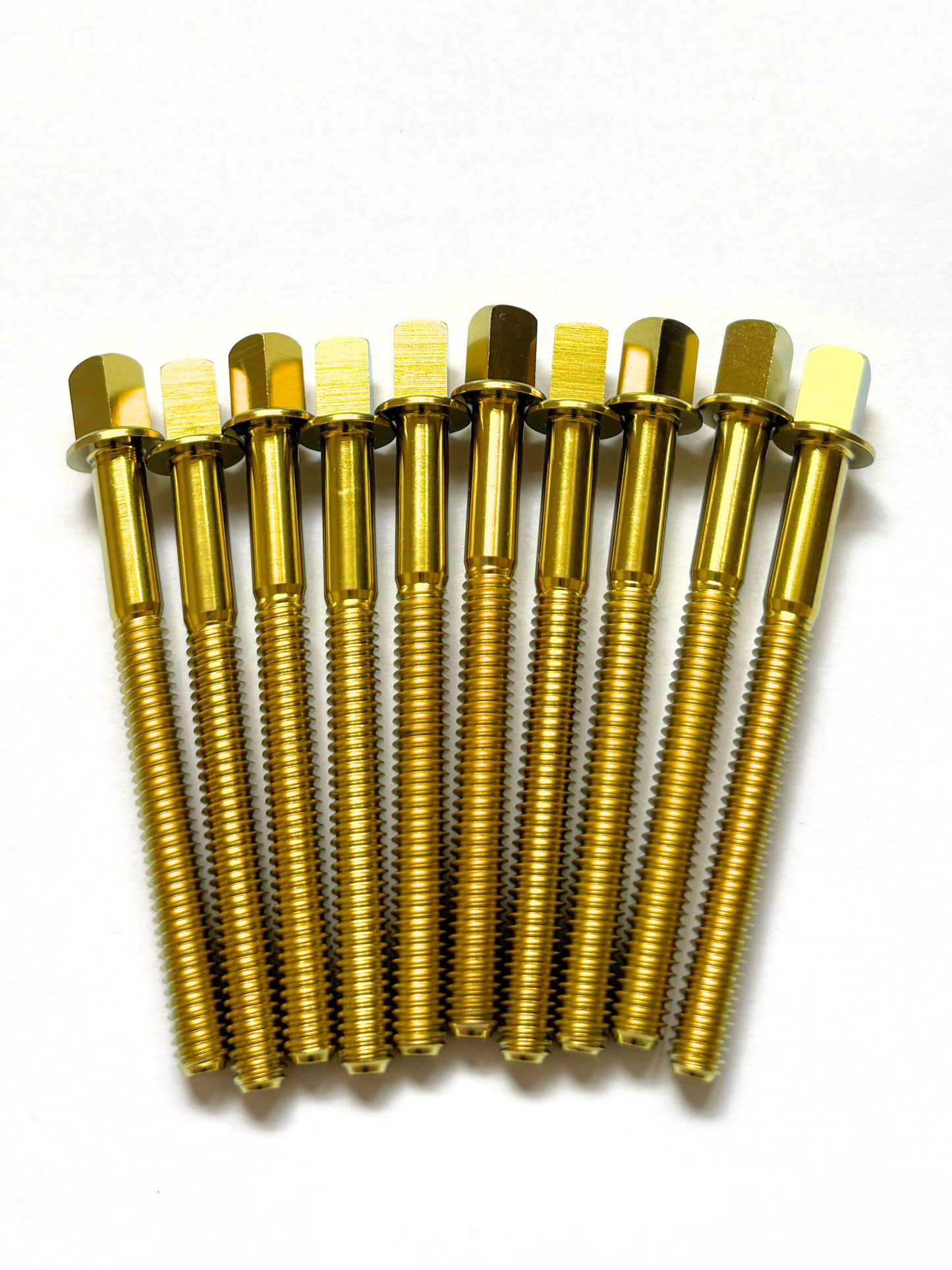 Ti-Rod 58mm titanium drum tension rod in metallic gold finish