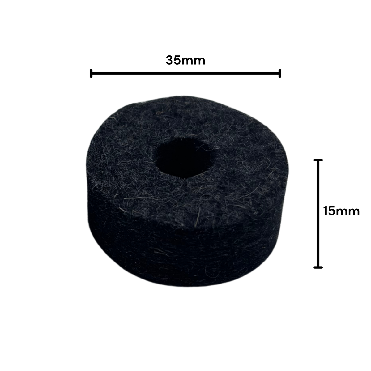 Grey Cymbal Felt for Cymbal Stand Dimensions