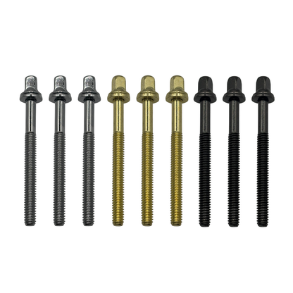 58mm Drum Tension Rods - Chrome | Brass | Black Nickel | Honey Drums