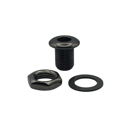 20mm Long Threaded Drum Air Vent in Black Nickel with Washer and Locking Nut