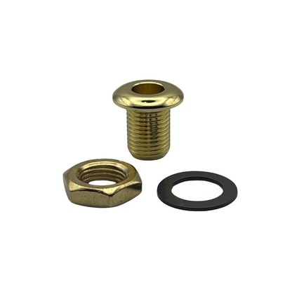 20mm Long Threaded Drum Air Vent in Brass with Washer and Locking Nut