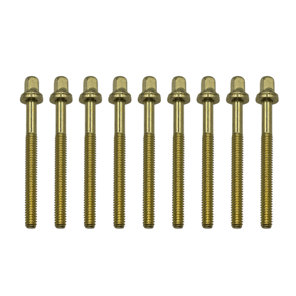58mm Drum Tension Rods - Chrome | Brass | Black Nickel | Honey Drums