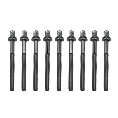 58mm Drum Tension Rods - Chrome | Brass | Black Nickel | Honey Drums