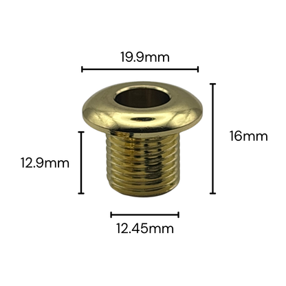 16mm Long Threaded Drum Air Vent Dimensions
