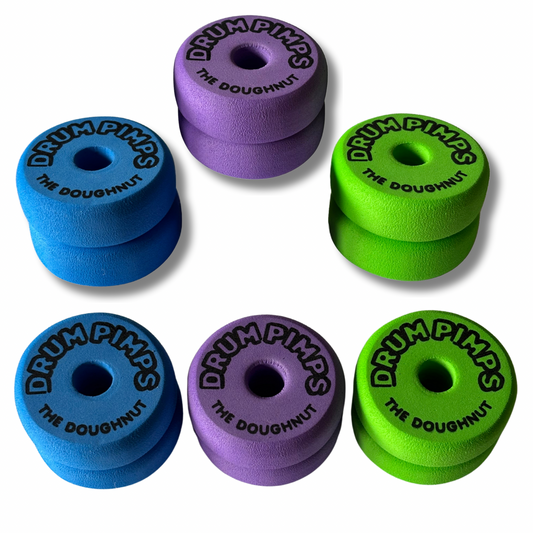 'Drum Pimps' Range - 'The Doughnut' Coloured Cymbal Felts - 6 Pack