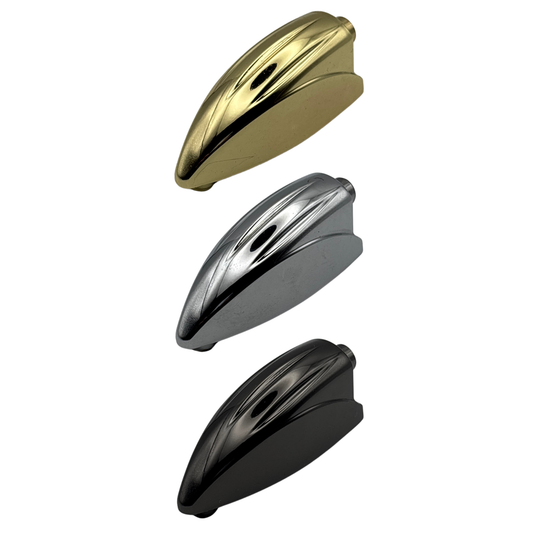 Single Ended Tom and Snare Drum Lug 38mm Mounting Centres Chrome Brass and Black Nickel